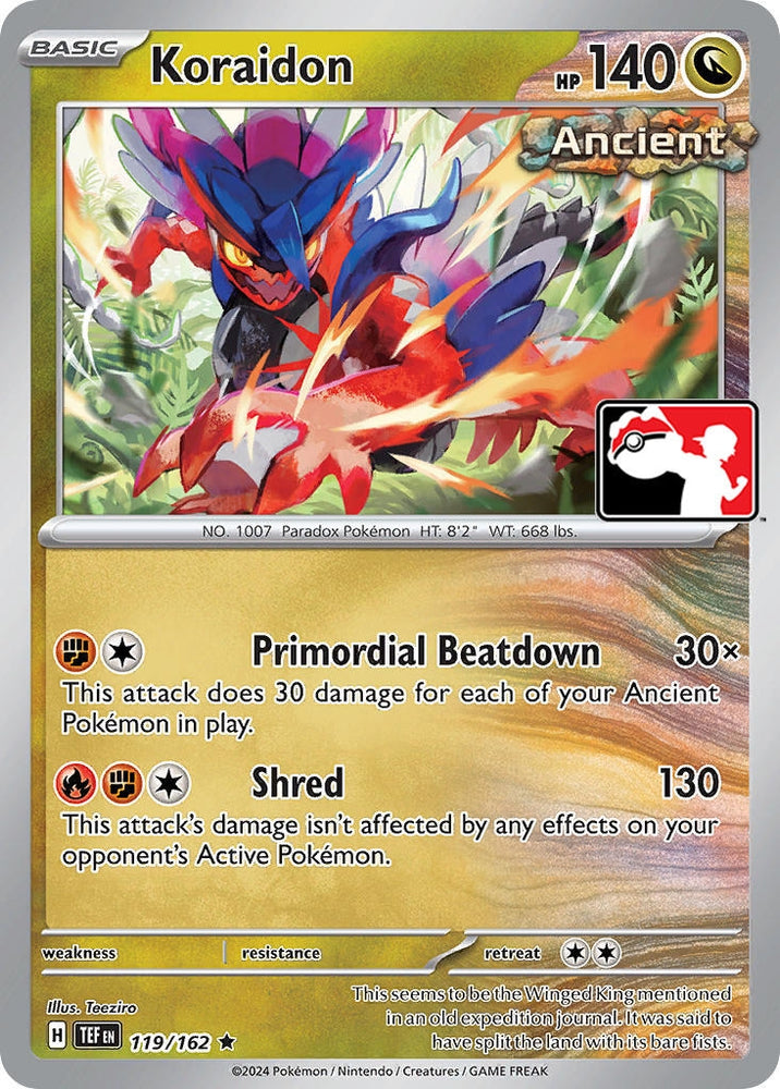 Image for Koraidon (119/162) [Prize Pack Series Cards]