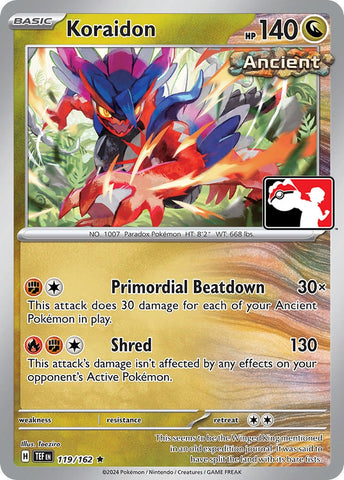 Image for Koraidon (119/162) [Prize Pack Series Cards]