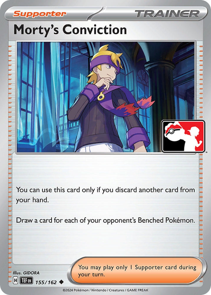 Image for Morty's Conviction (155/162) [Prize Pack Series Cards]