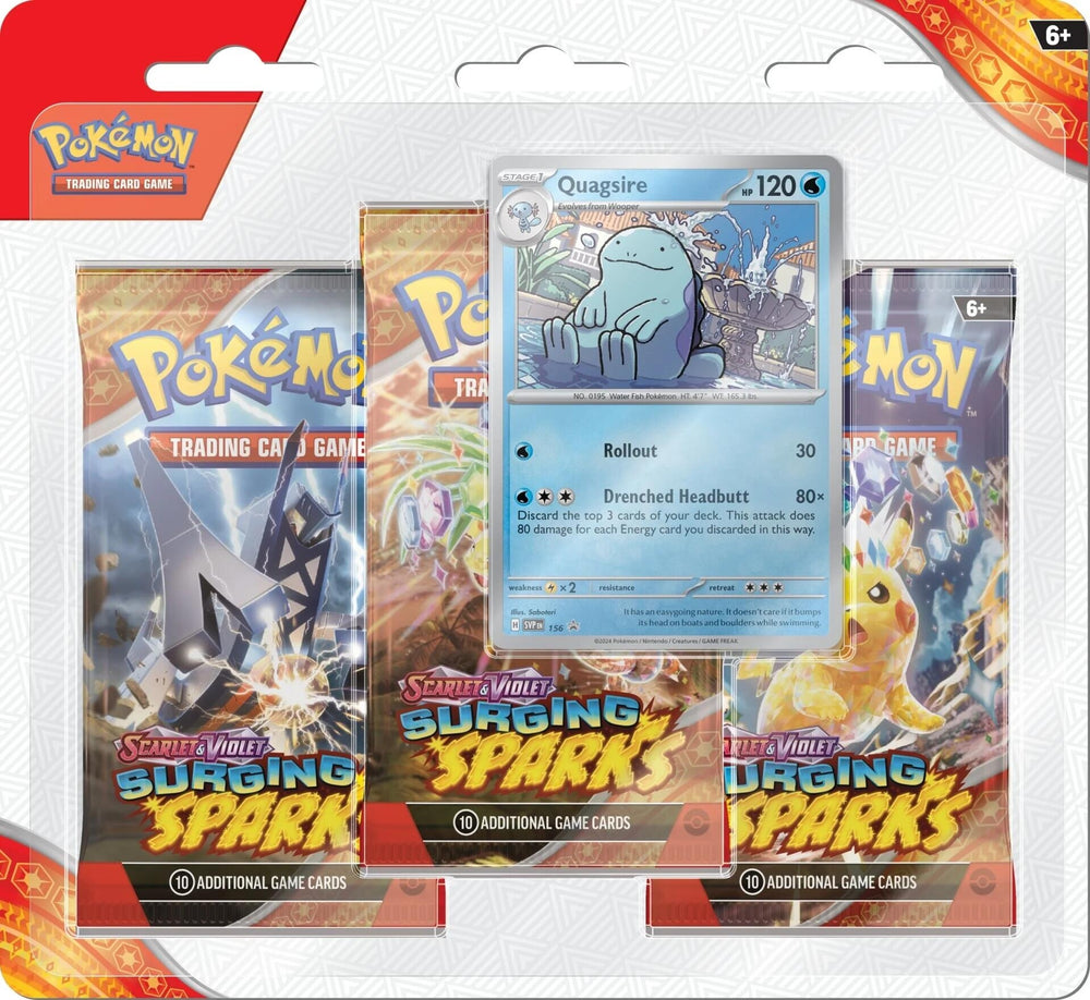 Image for Surging Sparks 3 Pack Blisters [Quagsire] (SV08)
