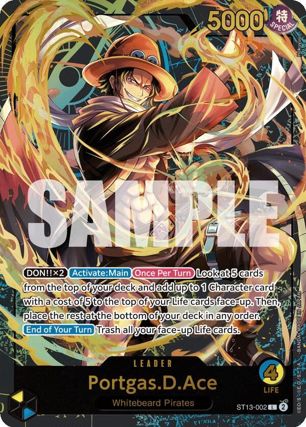 Image for Portgas.D.Ace (Premium Card Collection -Leader Collection-) (ST13-002) - One Piece Card Game