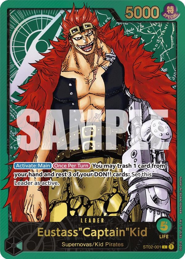 Eustass"Captain"Kid (Premium Card Collection -Leader Collection-) (ST02-001) (One Piece Promotion Cards)