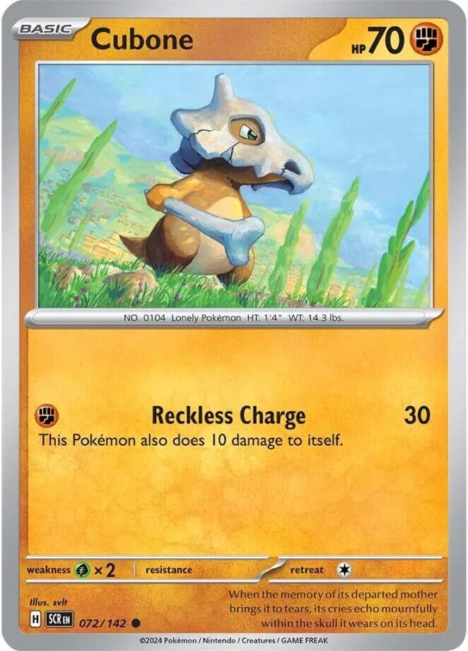 Image for Cubone (072/142) (SV07)