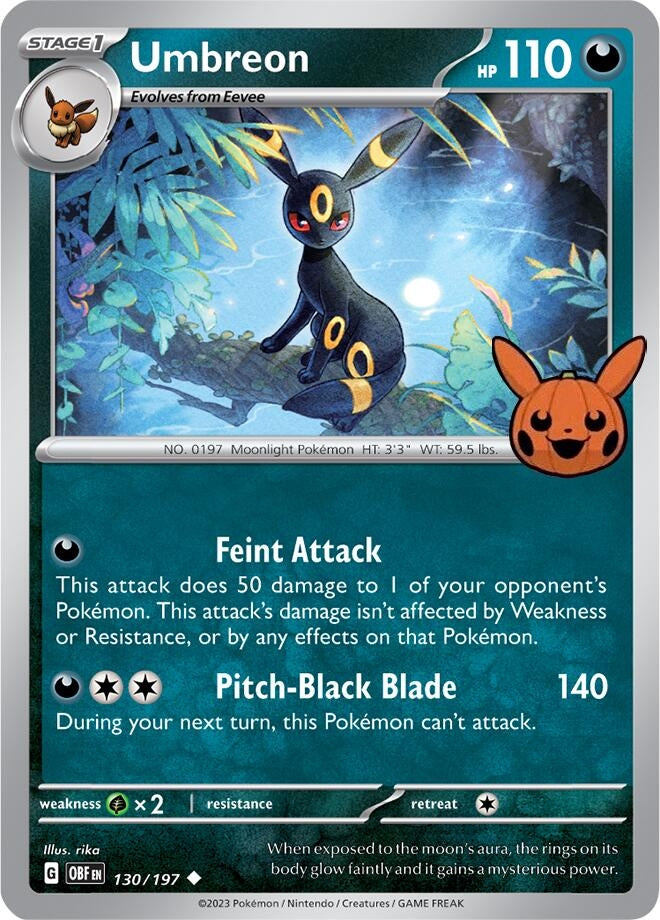 Image for Umbreon (130/197) [Trick or Trade BOOster Bundle 2024]