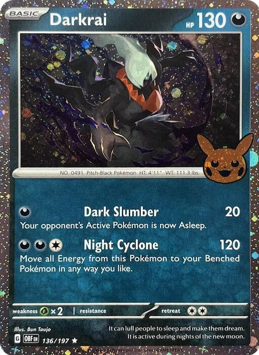 Image for Darkrai (Cosmos Holo) (136/197) [Trick or Trade BOOster Bundle 2024]