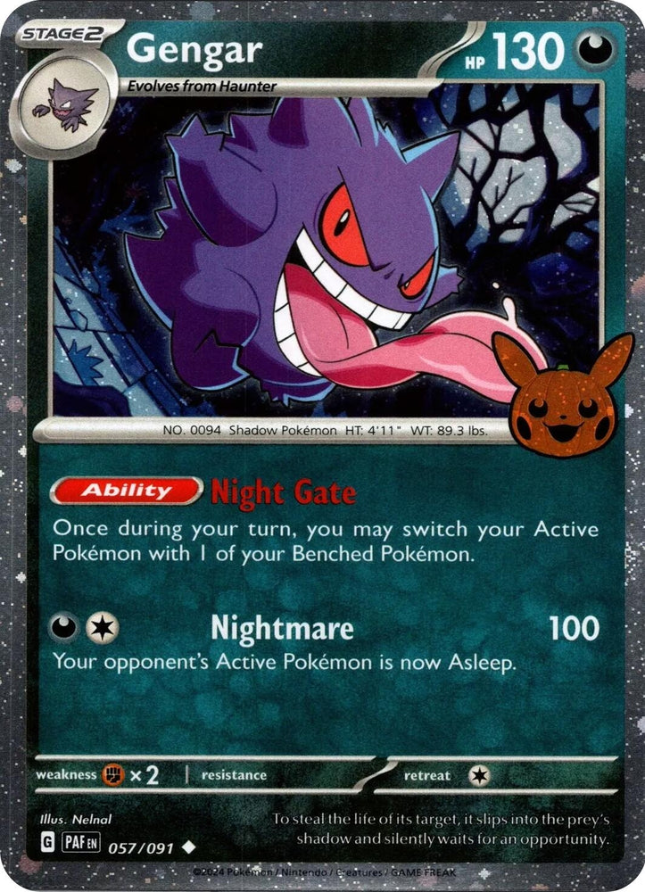 Image for Gengar (Cosmos Holo) (057/091) [Trick or Trade BOOster Bundle 2024]