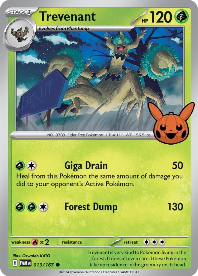 Image for Trevenant (013/167) [Trick or Trade BOOster Bundle 2024]