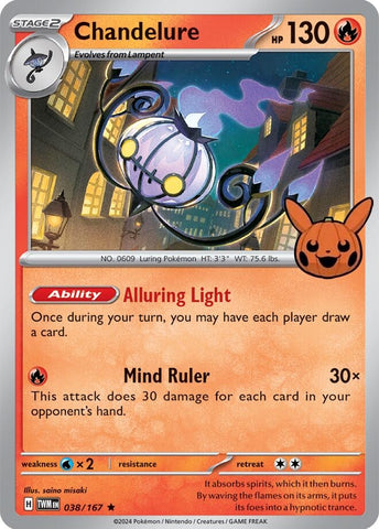 Image for Chandelure (038/167) [Trick or Trade BOOster Bundle 2024]