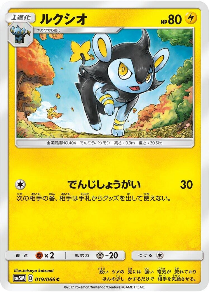 Image for Luxio (019/066) (SM5M) - Pokemon Japan