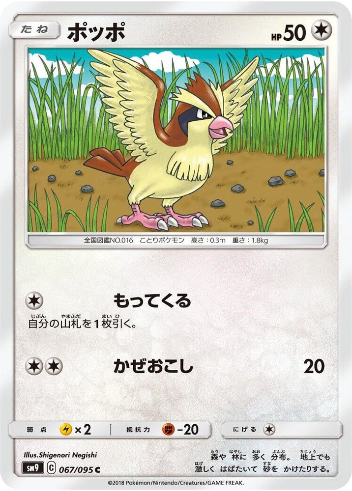 Image for Pidgey (067/095) (SM9) - Pokemon Japan