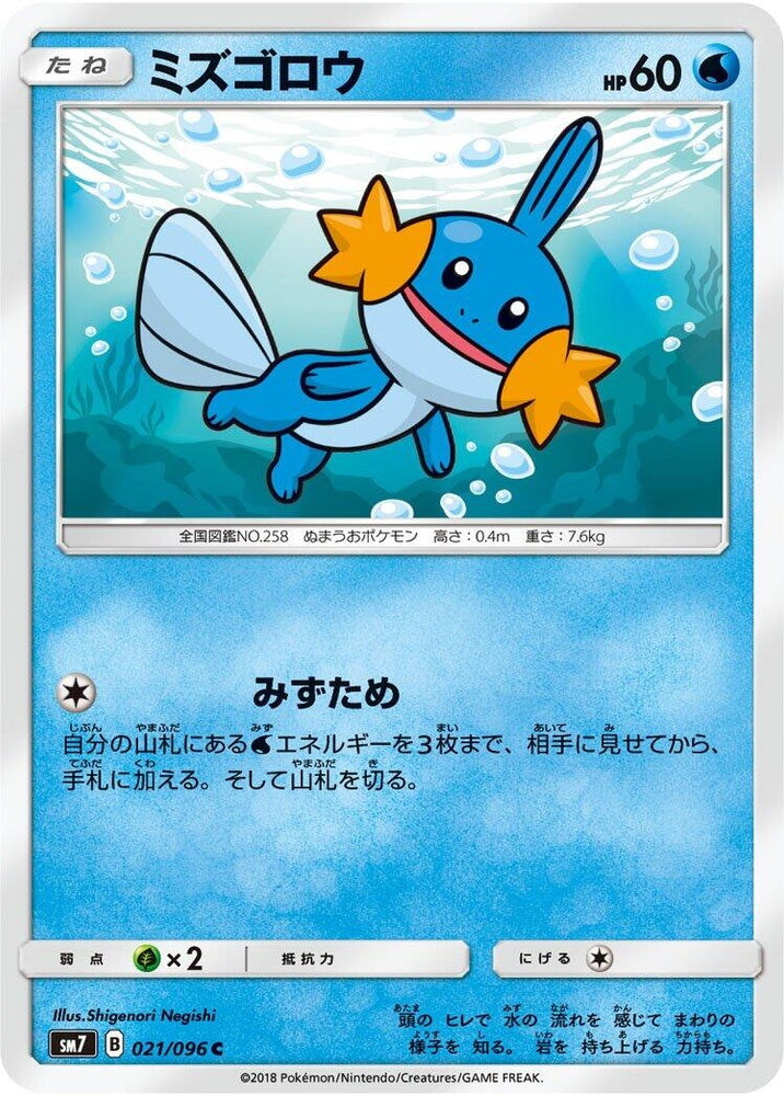 Image for Mudkip (021/096) (SM7) - Pokemon Japan