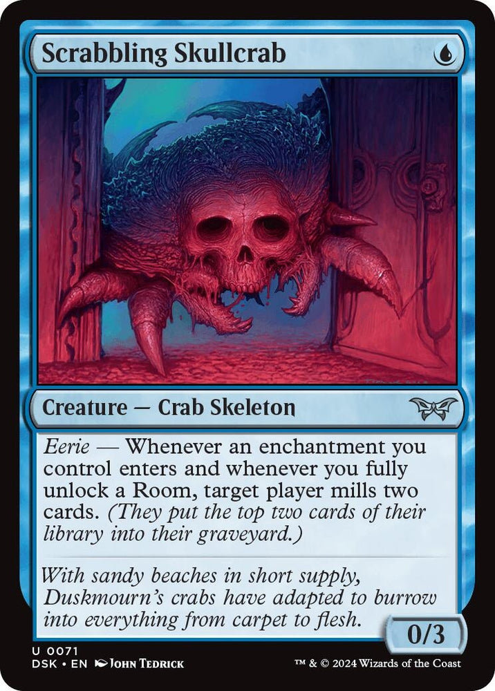 Image for Scrabbling Skullcrab (71) [Duskmourn: House of Horror]