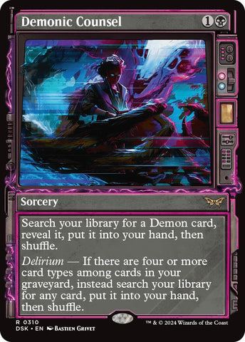Image for Demonic Counsel (Showcase) (310) [Duskmourn: House of Horror]