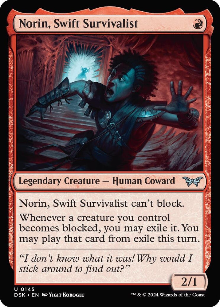Image for Norin, Swift Survivalist (0145) (145) [Duskmourn: House of Horror]