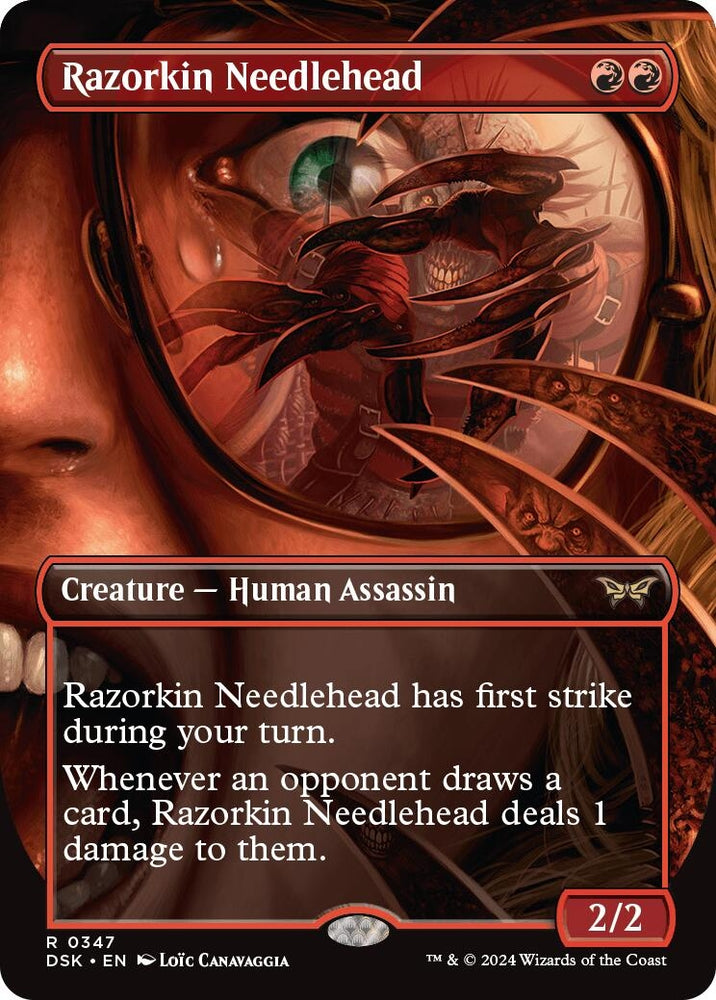 Image for Razorkin Needlehead (Borderless) (347) [Duskmourn: House of Horror]