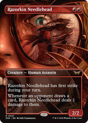 Image for Razorkin Needlehead (Borderless) (347) [Duskmourn: House of Horror]