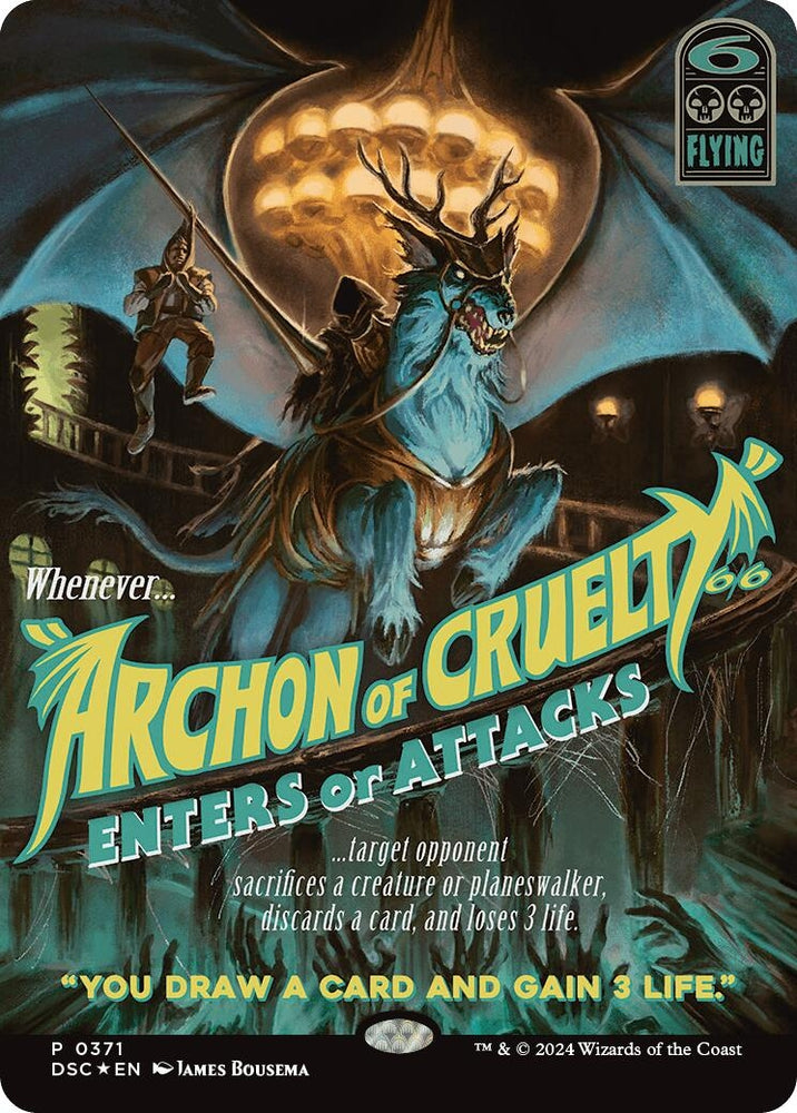 Image for Archon of Cruelty (Showcase) (371) [Commander: Duskmourn: House of Horror]