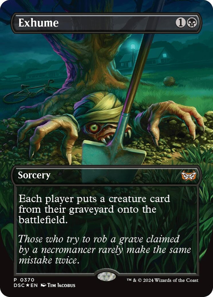 Image for Exhume (Borderless) (370) [Commander: Duskmourn: House of Horror]