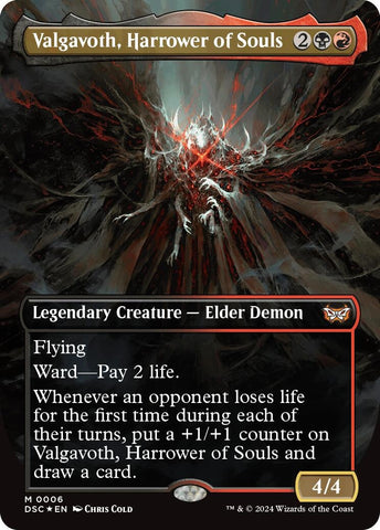 Image for Valgavoth, Harrower of Souls (Borderless) (6) [Commander: Duskmourn: House of Horror]
