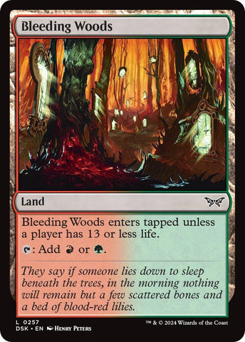 Image for Bleeding Woods (257) [Duskmourn: House of Horror]