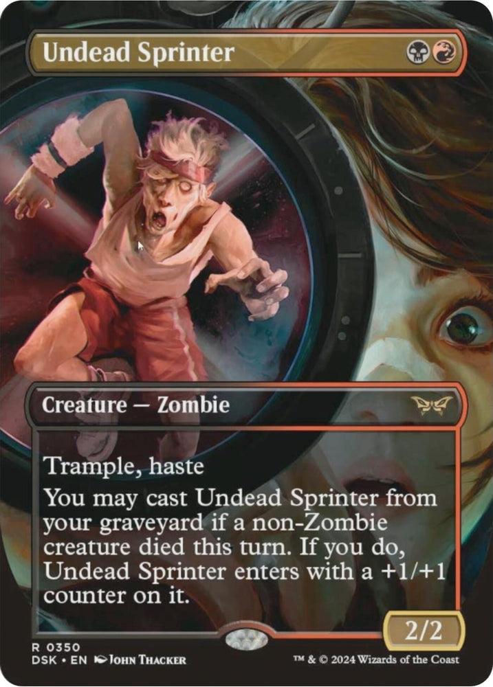 Image for Undead Sprinter (Borderless) (350) [Duskmourn: House of Horror]