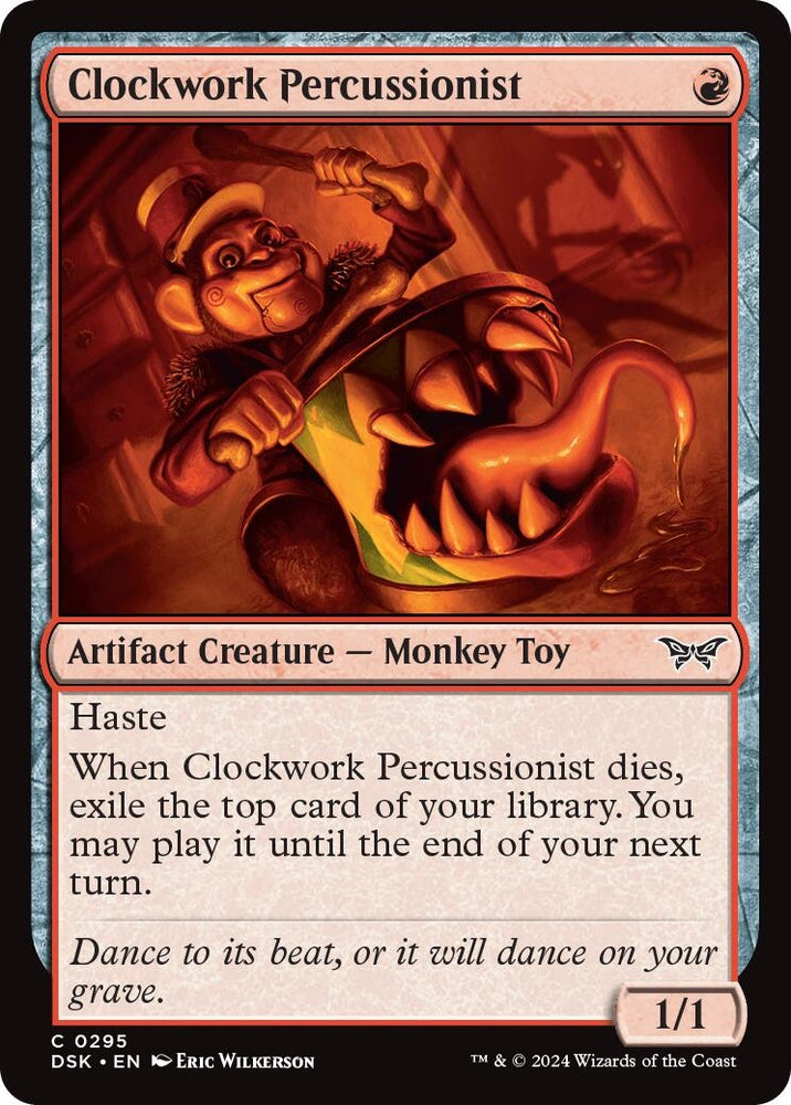 Image for Clockwork Percussionist (0295) (295) [Duskmourn: House of Horror]