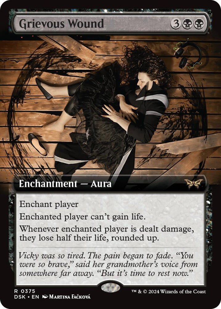 Image for Grievous Wound (Extended Art) (375) [Duskmourn: House of Horror]