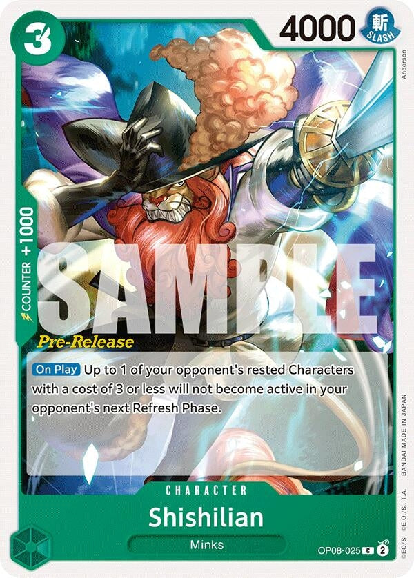 Image for Shishilian (OP08-025) - One Piece Card Game