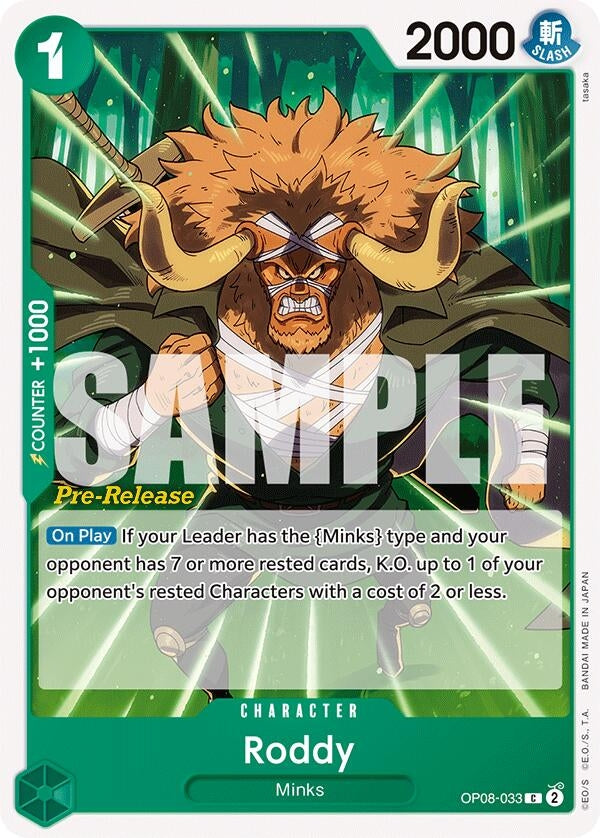 Image for Roddy (OP08-033) - One Piece Card Game