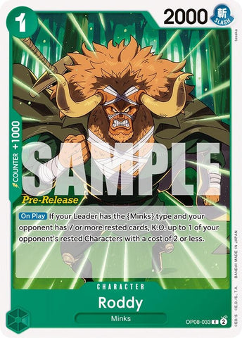 Image for Roddy (OP08-033) - One Piece Card Game