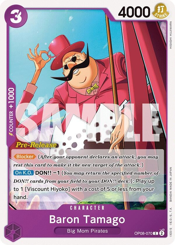 Image for Baron Tamago (OP08-070) - One Piece Card Game