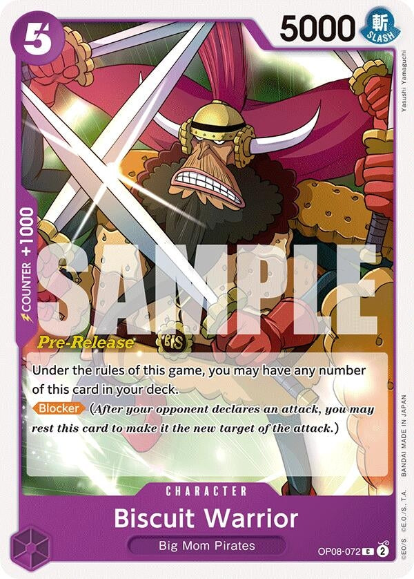 Image for Biscuit Warrior (OP08-072) - One Piece Card Game
