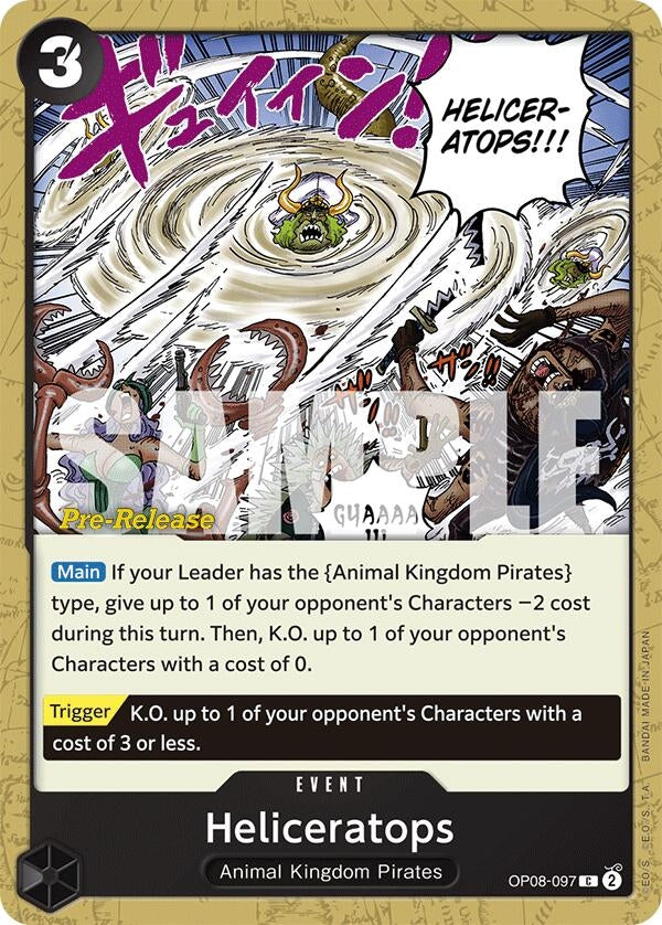 Image for Heliceratops (OP08-097) - One Piece Card Game