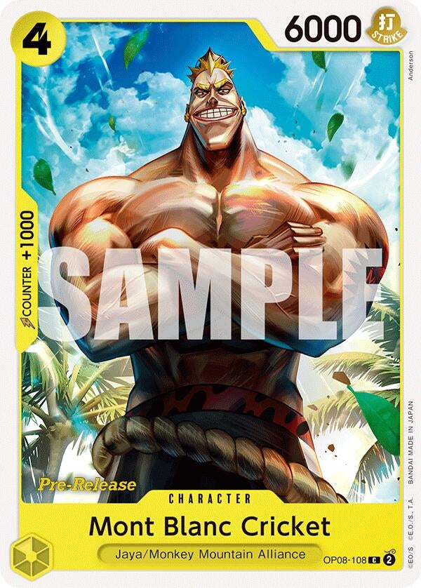 Image for Mont Blanc Cricket (OP08-108) - One Piece Card Game