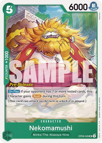 Image for Nekomamushi (OP08-028) - One Piece Card Game