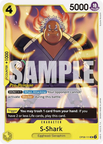 Image for S-Shark (OP08-111) - One Piece Card Game