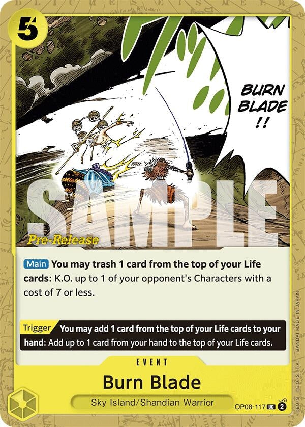 Image for Burn Blade (OP08-117) - One Piece Card Game