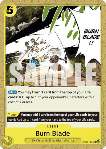 Image for Burn Blade (OP08-117) - One Piece Card Game