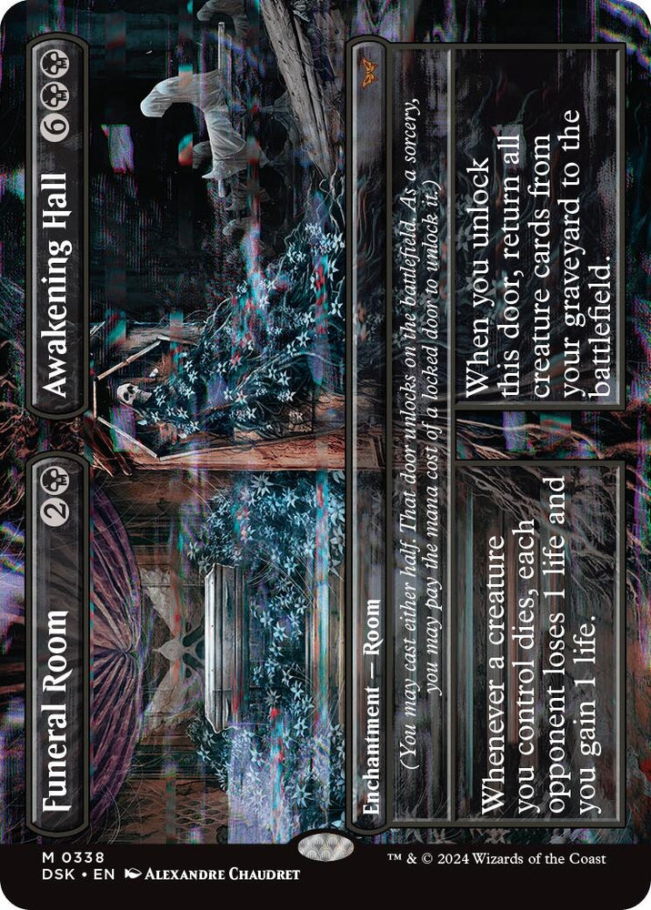 Image for Funeral Room // Awakening Hall (Borderless) (338) [Duskmourn: House of Horror]