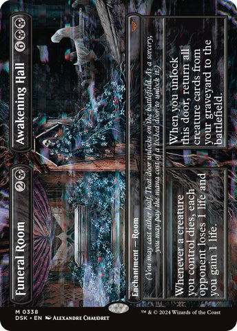 Image for Funeral Room // Awakening Hall (Borderless) (338) [Duskmourn: House of Horror]