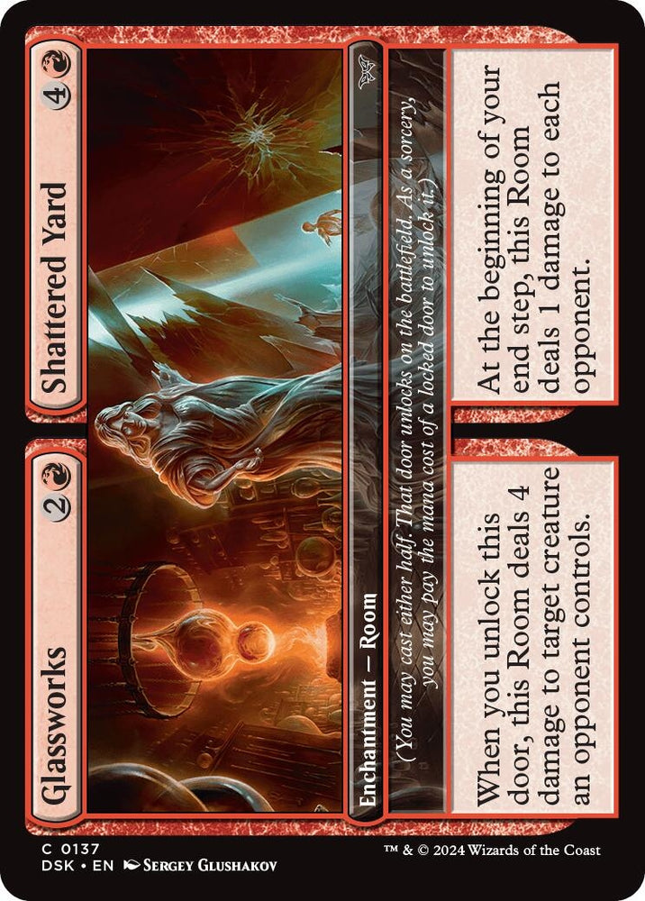 Image for Glassworks // Shattered Yard (137) [Duskmourn: House of Horror]