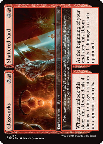 Image for Glassworks // Shattered Yard (137) [Duskmourn: House of Horror]