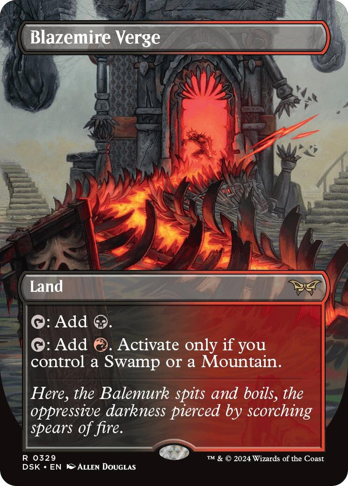 Image for Blazemire Verge (Borderless) (329) [Duskmourn: House of Horror]