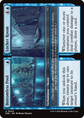 Image for Bottomless Pool // Locker Room (43) [Duskmourn: House of Horror]