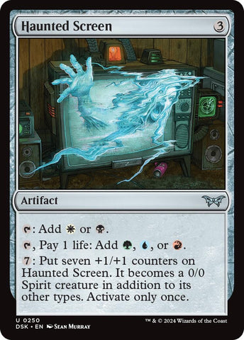 Image for Haunted Screen (250) [Duskmourn: House of Horror]
