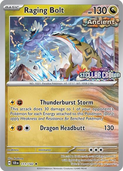 Image for Raging Bolt (Cosmo Holo) (Best Buy) (111/142) - Pokemon
