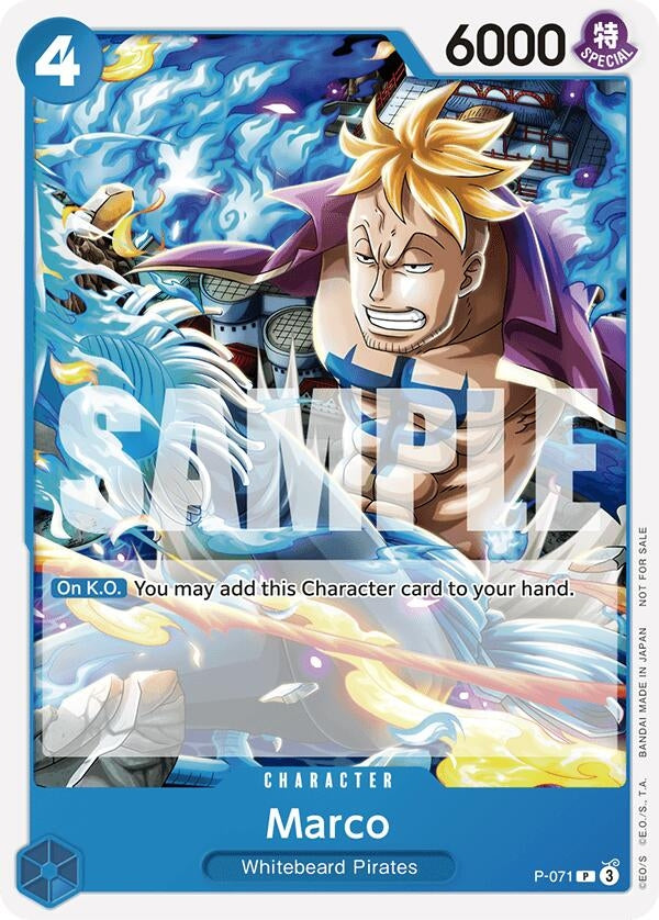 Marco (Two Legends Pre-Release) (P-071) (One Piece Promotion Cards)