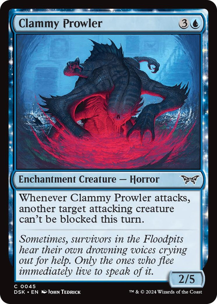 Image for Clammy Prowler (45) [Duskmourn: House of Horror]
