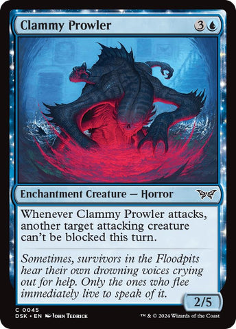 Image for Clammy Prowler (45) [Duskmourn: House of Horror]