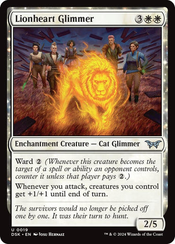 Image for Lionheart Glimmer (19) [Duskmourn: House of Horror]